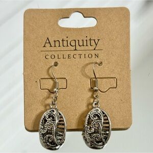 Antiquity Collection Zinc Alloy Filigree Dangle Earrings